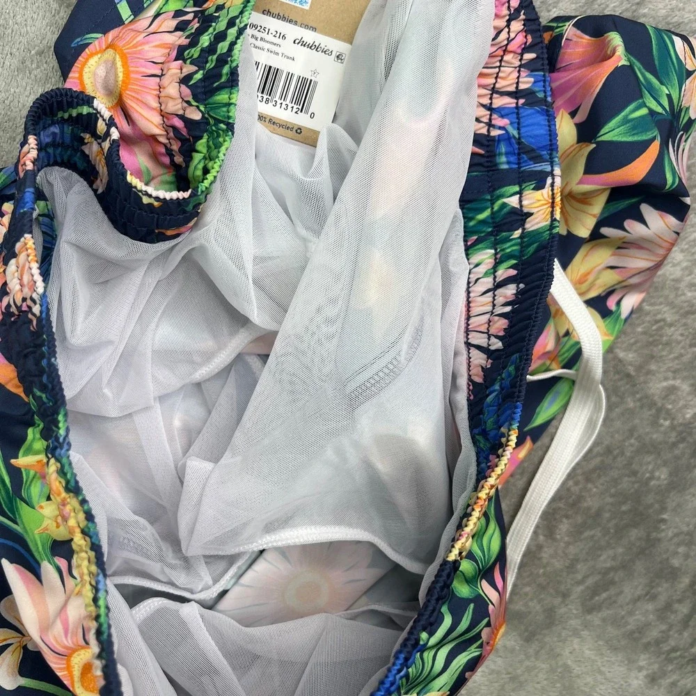 Chubbies Swim Trunks 2XL Big Bloomers Classic Board Shorts 5.5